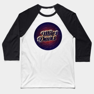 MILES DAVIS - VINTAGE BLURN CIRCLE Baseball T-Shirt